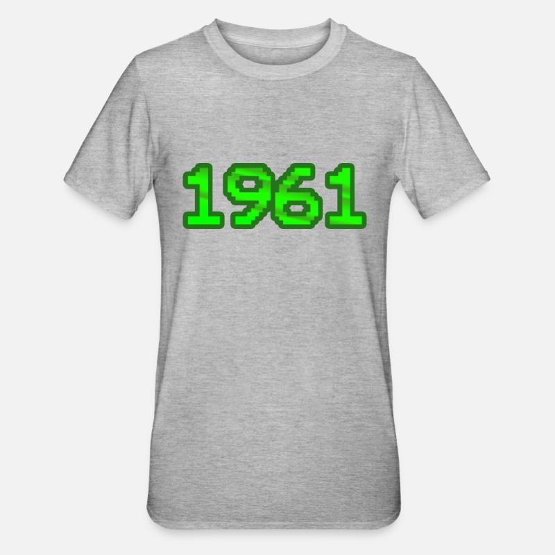 Nerd 1961 - T-shirt polycoton Unisexe - gris chiné