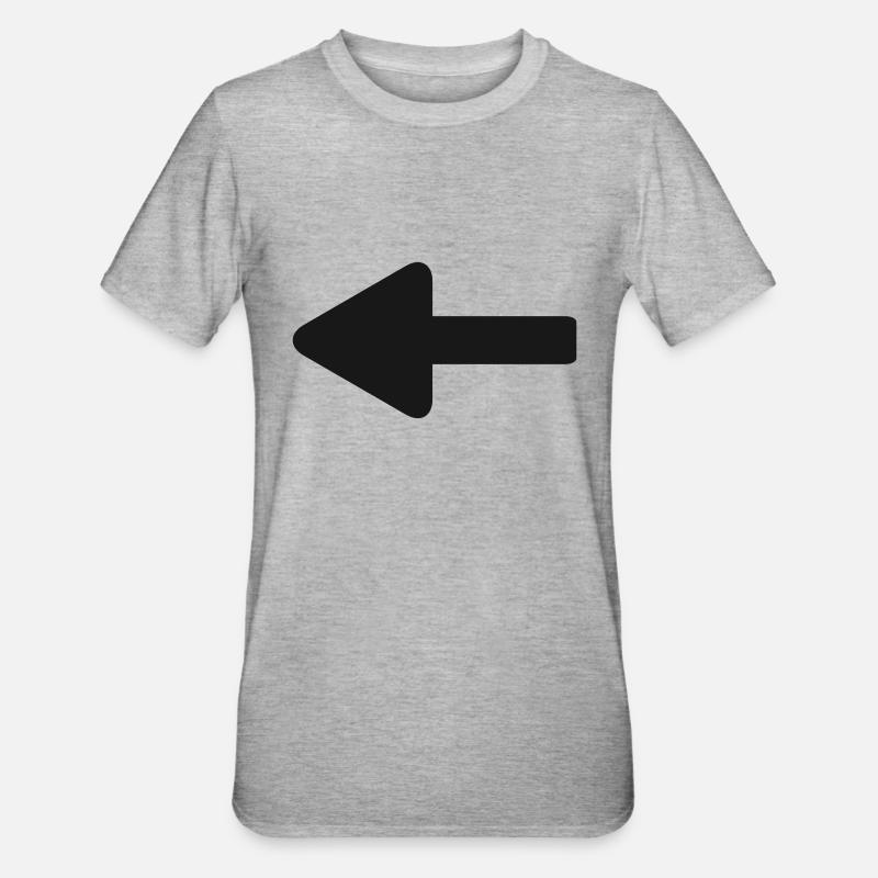 arrow - Unisex Polycotton T-Shirt - heather grey