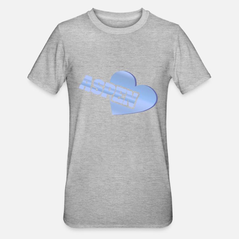 Amour Aspen - T-shirt polycoton Unisexe - gris chiné