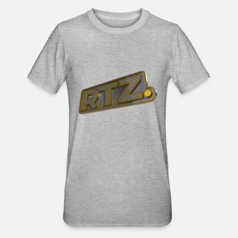 RTZ (en anglais) - T-shirt polycoton Unisexe - gris chiné