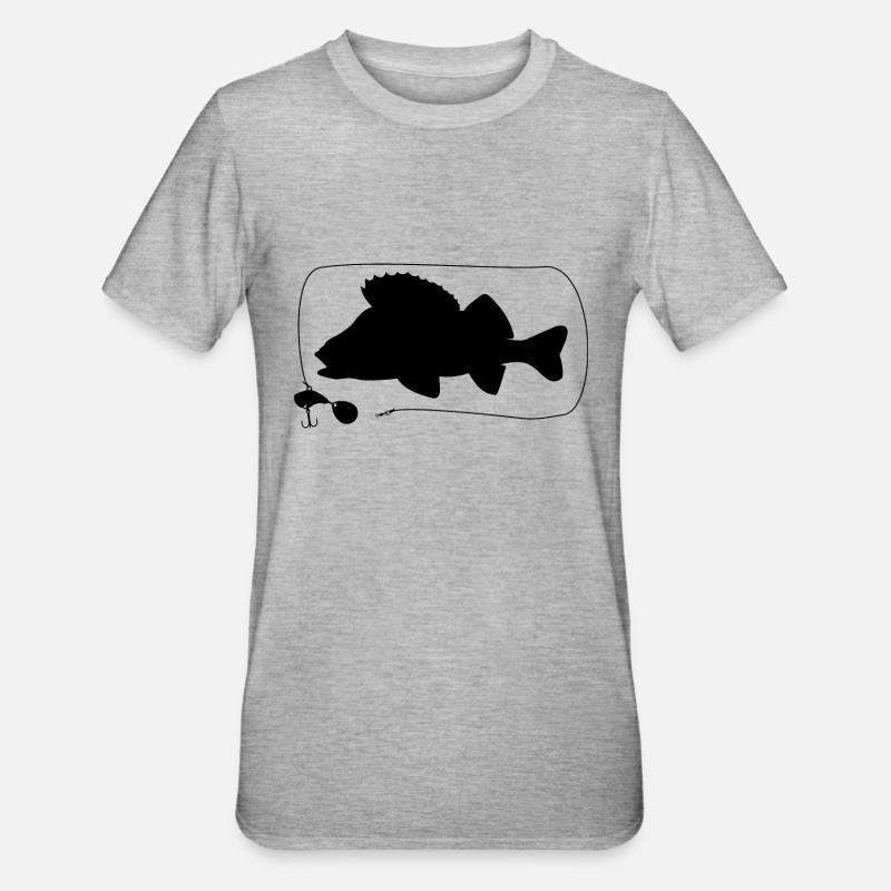 Perchoir avec jig spinner - T-shirt polycoton Unisexe - gris chiné