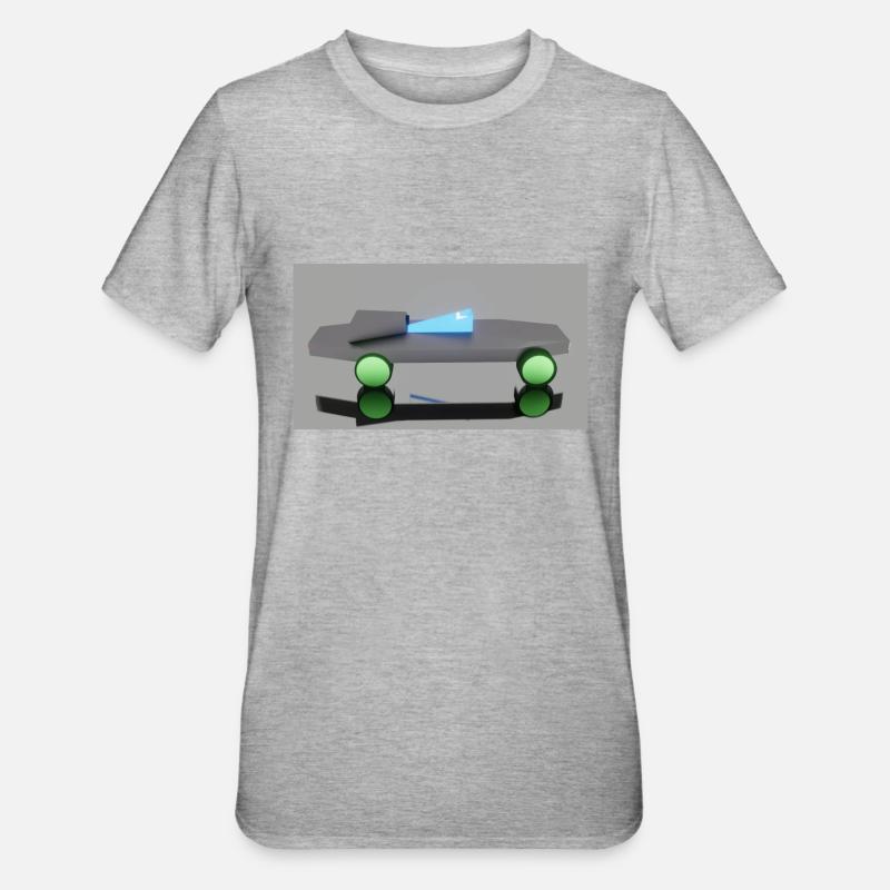 Neon Auto - Unisex Polycotton T-Shirt - Grau meliert