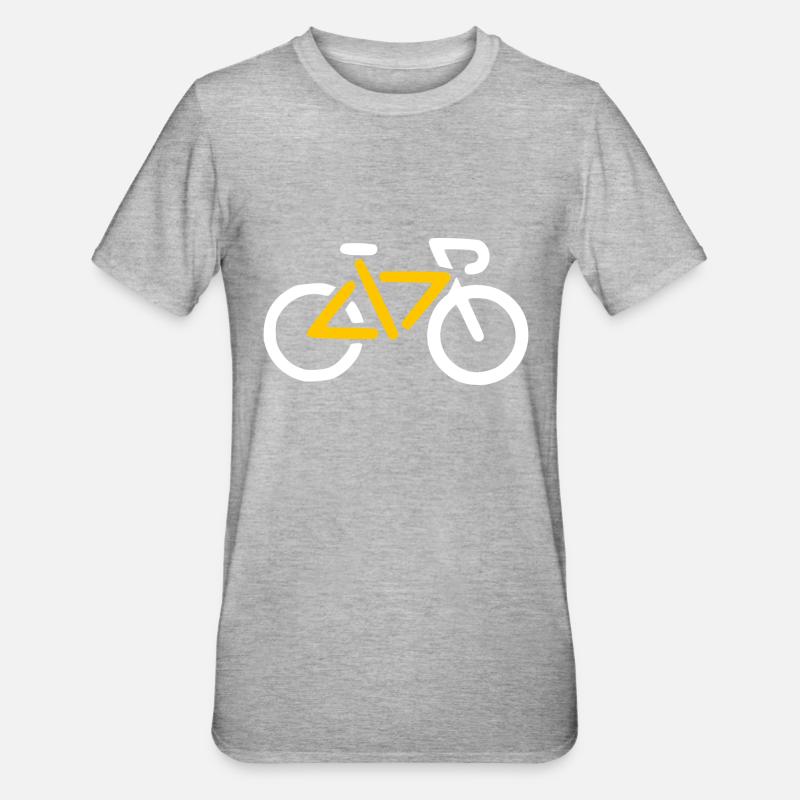 Programmeur Geek Code Bicycle Bike - T-shirt polycoton Unisexe - gris chiné