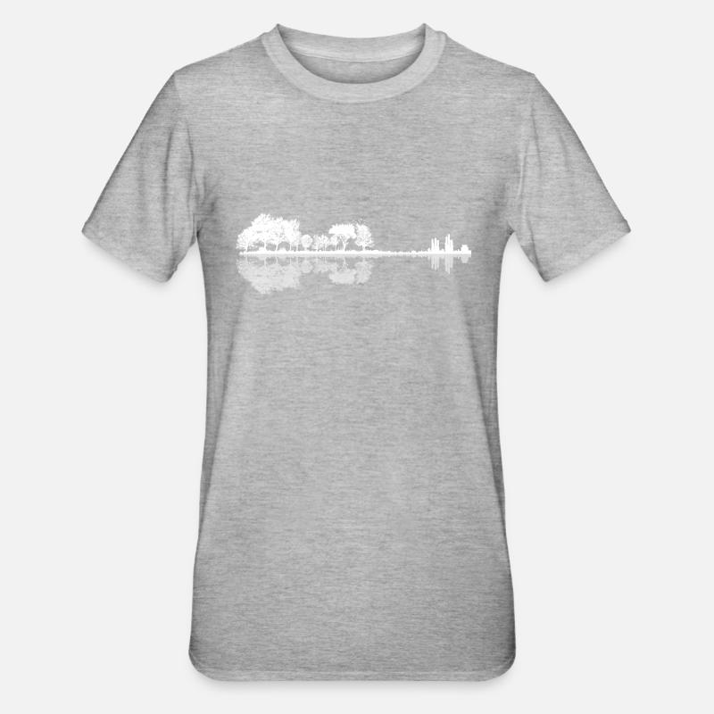 Tree Violin - Unisex Polycotton T-Shirt - heather grey