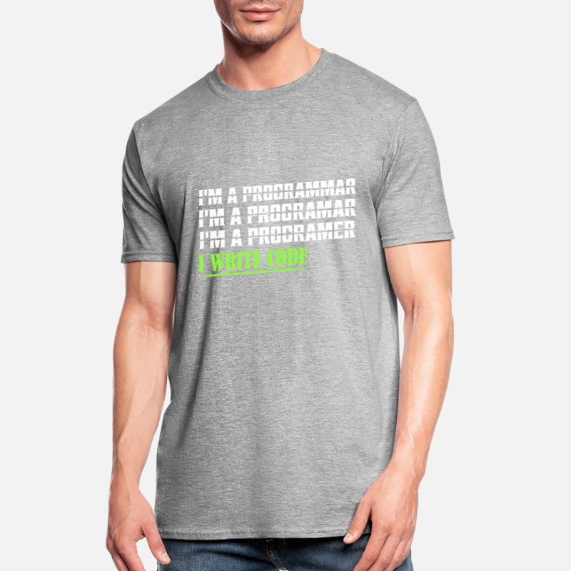 Je suis un programmar ........ J’écris du code logiciel de codage T-shirt polycoton Unisexe