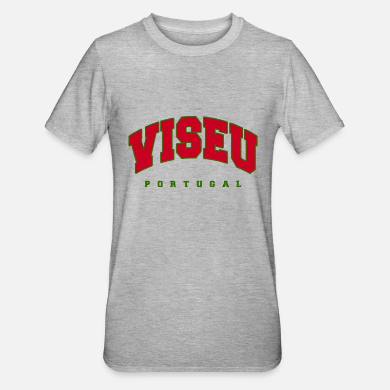 Viseu - T-shirt polycoton Unisexe - gris chiné