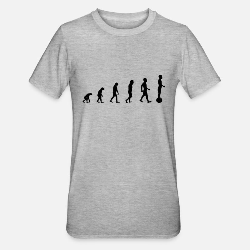 Gyroroue Evolution - Unisex Polycotton T-Shirt - Grau meliert
