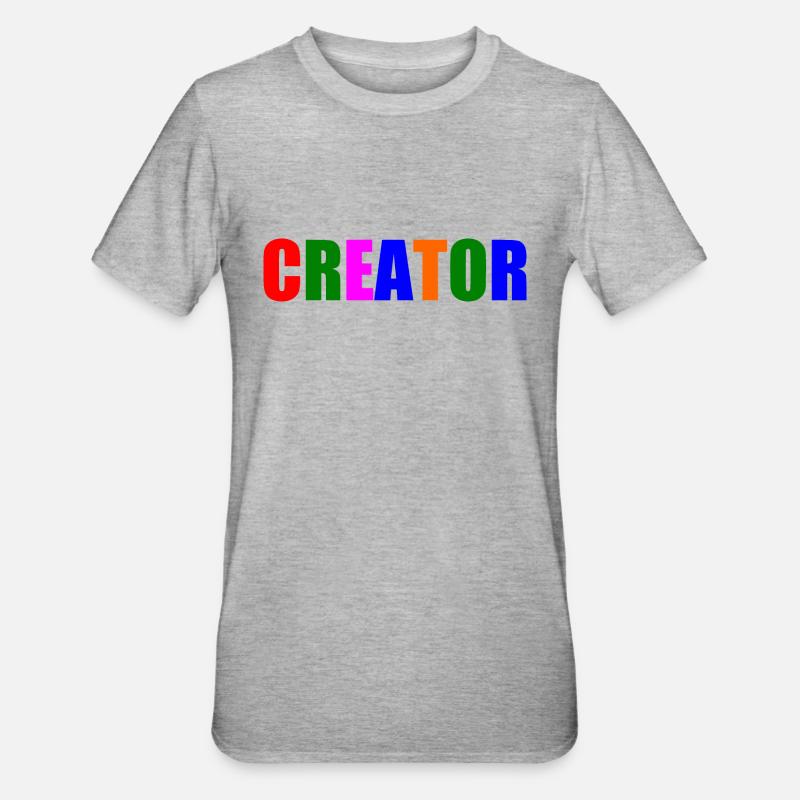 Creator - T-shirt polycoton Unisexe - gris chiné