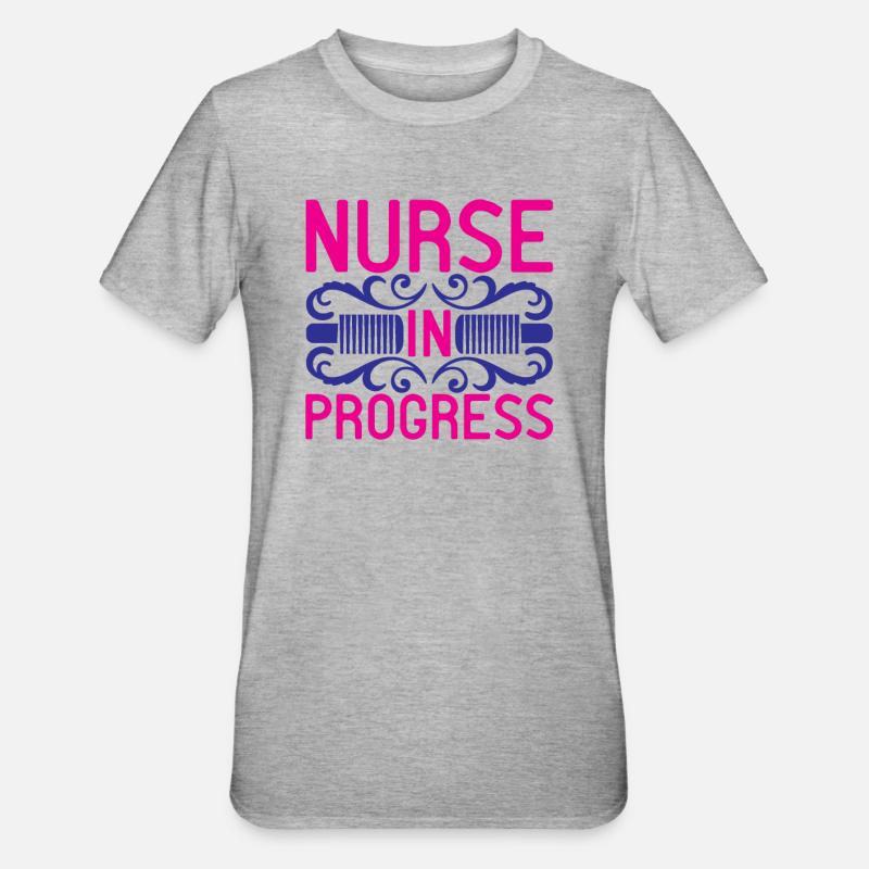 KRANKENSCHWESTER Pflegerin - Unisex Polycotton T-Shirt - Grau meliert