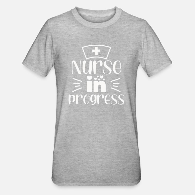 Nurse in Progress - Unisex Polycotton T-Shirt - heather grey