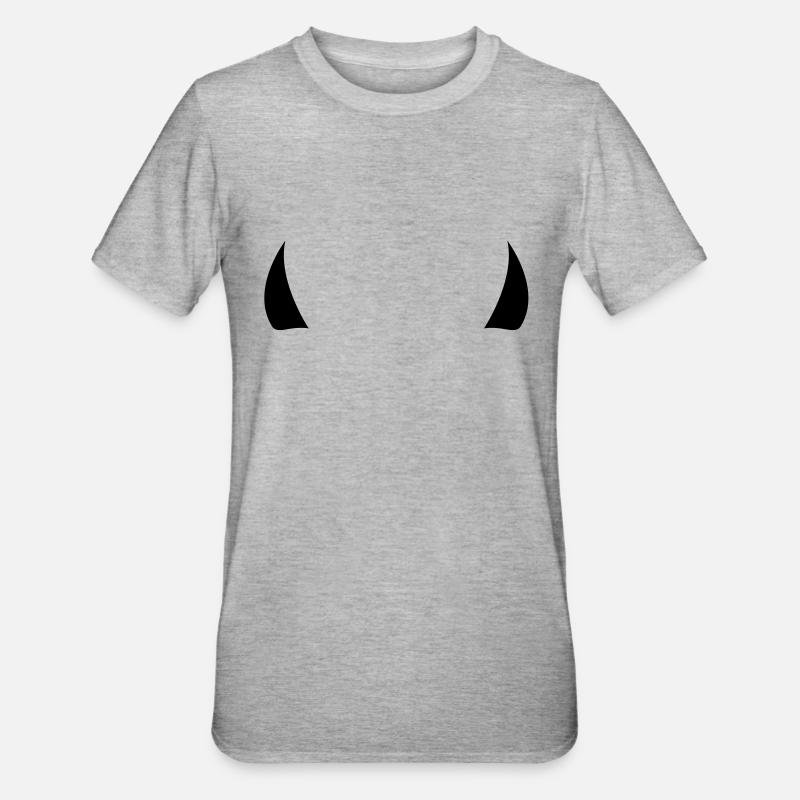 devil horns - T-shirt polycoton Unisexe - gris chiné