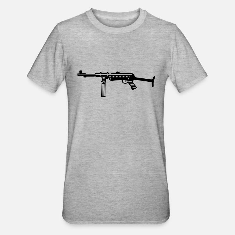 mp 38 40 1f - Unisex Polycotton T-Shirt - Grau meliert