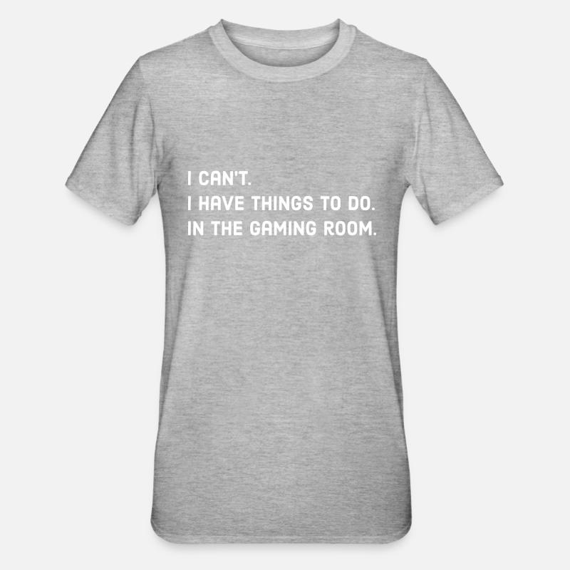 Devis de jeu - T-shirt polycoton Unisexe - gris chiné