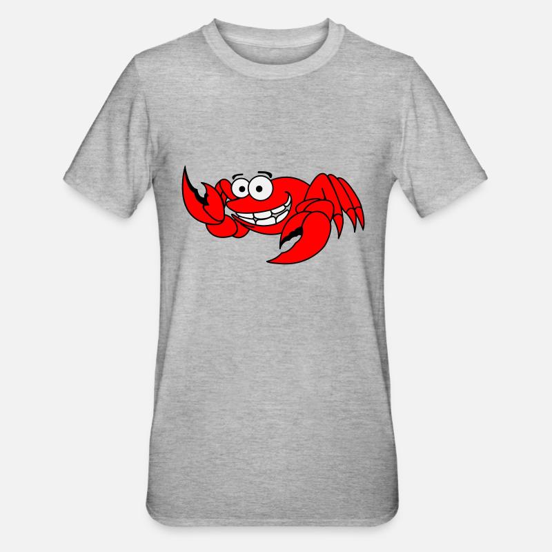 krebs - Unisex Polycotton T-Shirt - Grau meliert