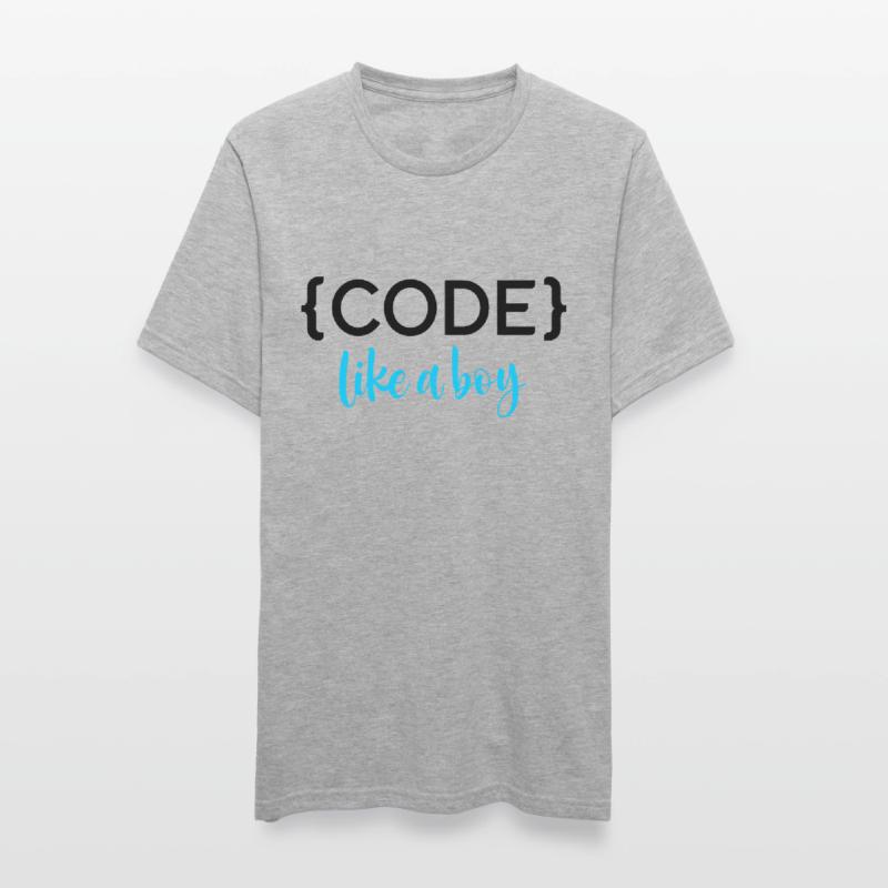 Code Like A Boy Programming Coder Computer Geek Pc Unisex Polycotton T-Shirt