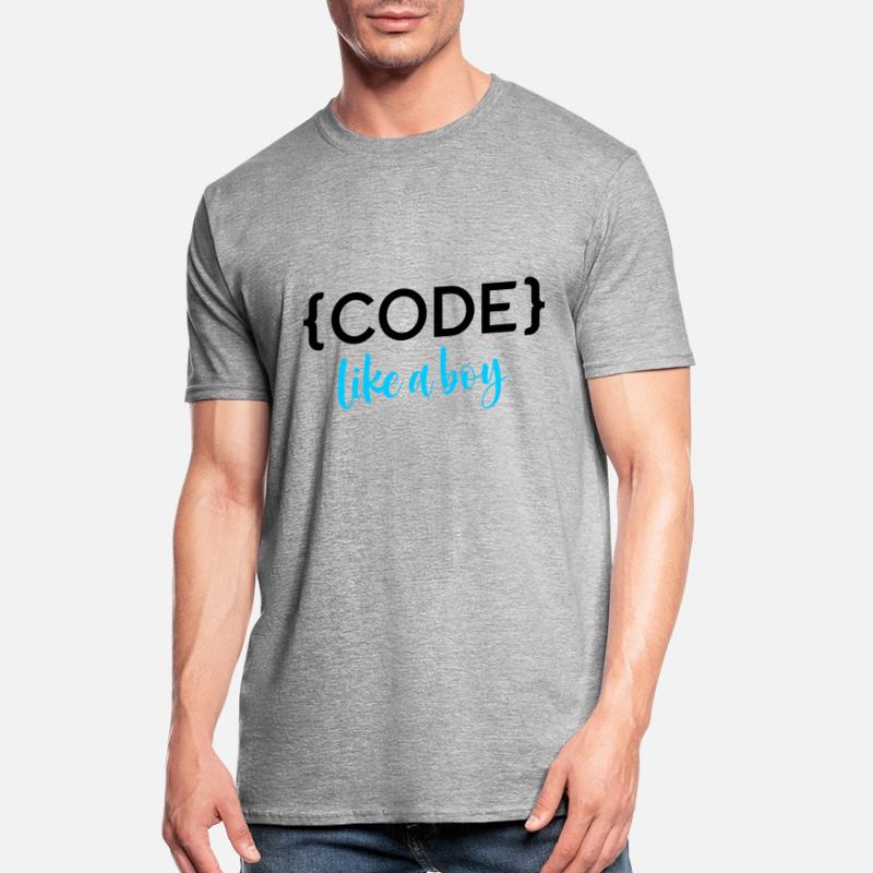 Code Like A Boy Programming Coder Computer Geek Pc Unisex Polycotton T-Shirt