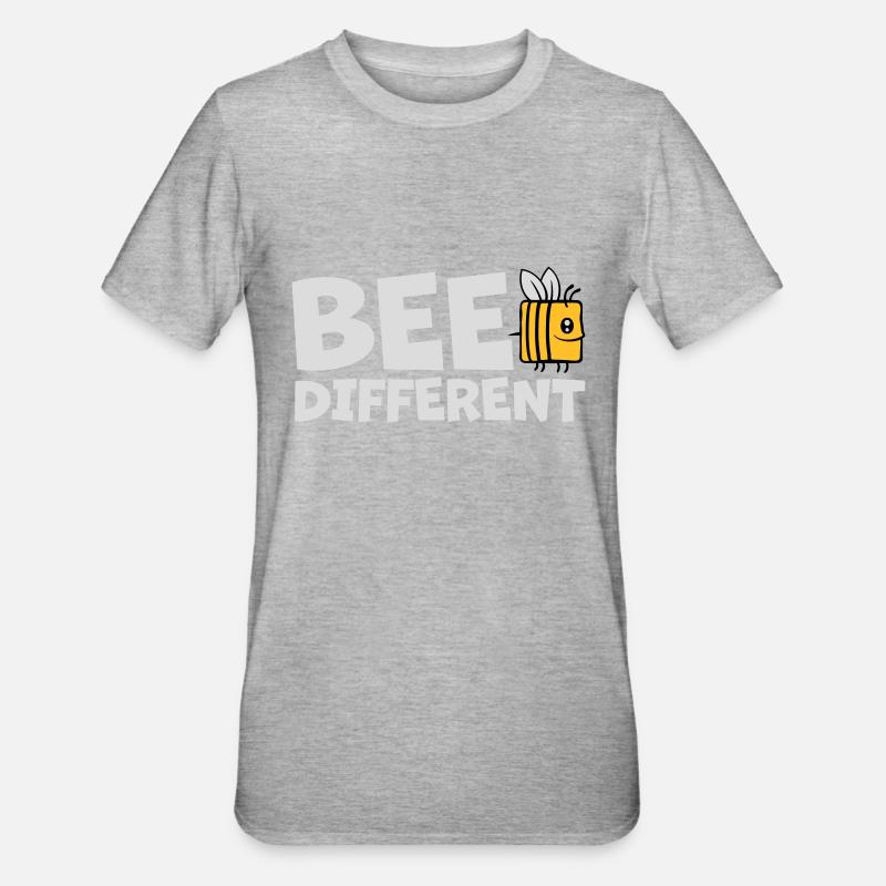bee citation différente - T-shirt polycoton Unisexe - gris chiné