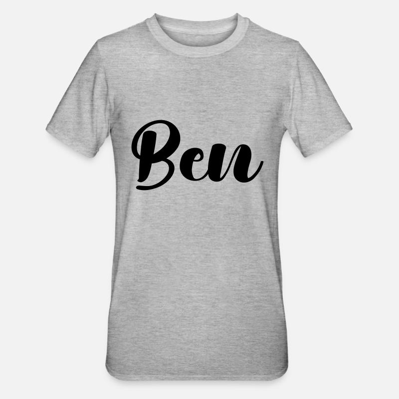 Benoît - T-shirt polycoton Unisexe - gris chiné