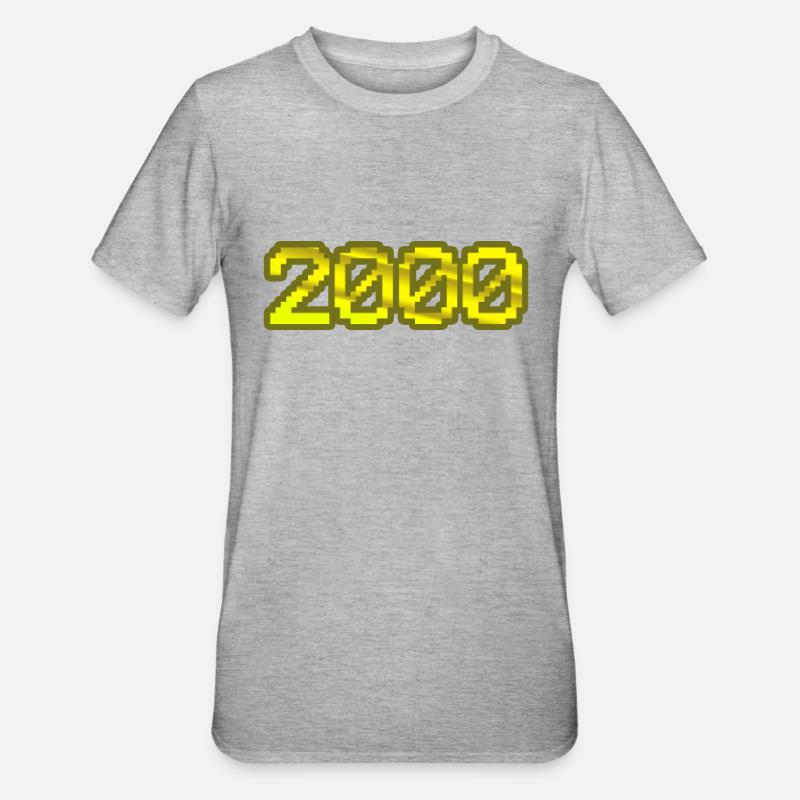 2000 2000 - T-shirt polycoton Unisexe - gris chiné