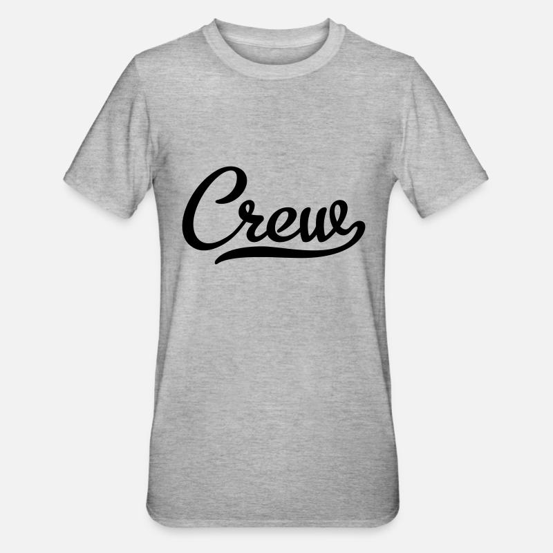 Équipage - T-shirt polycoton Unisexe - gris chiné