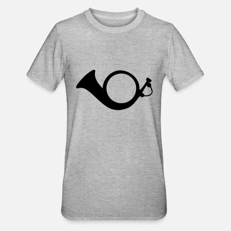 Cuivres de posthorn - T-shirt polycoton Unisexe - gris chiné
