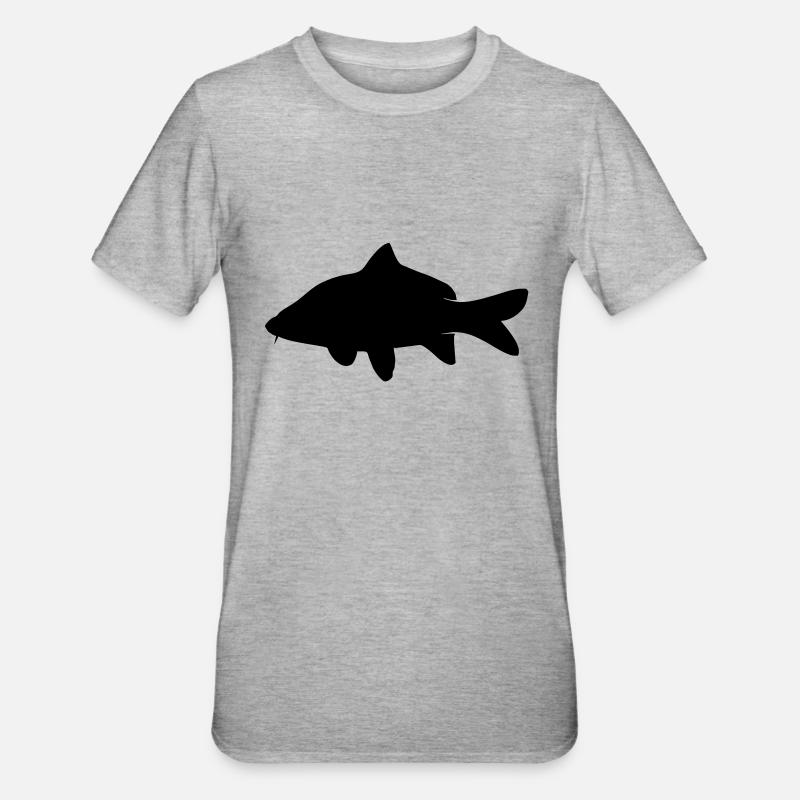 Carp - Unisex Polycotton T-Shirt - Grau meliert
