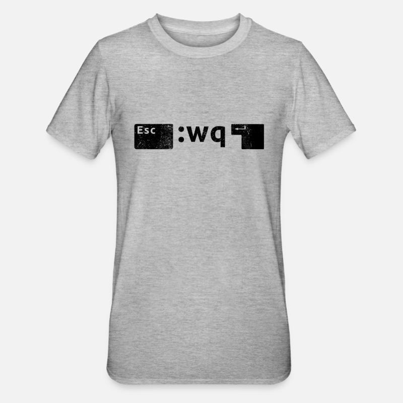 Pris au piège dans Vim - T-shirt polycoton Unisexe - gris chiné