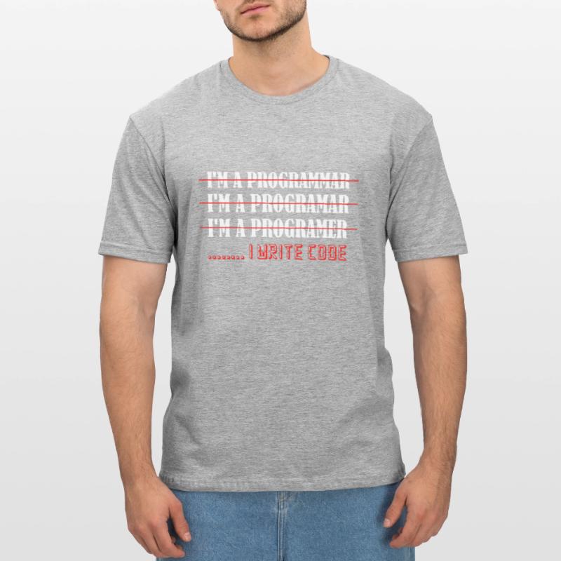 Je suis un programmar ........ J’écris Code Software Co T-shirt polycoton Unisexe