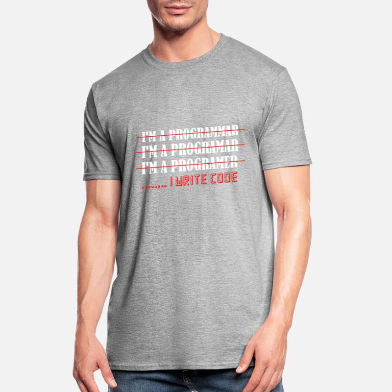 Je suis un programmar ........ J’écris Code Software Co T-shirt polycoton Unisexe