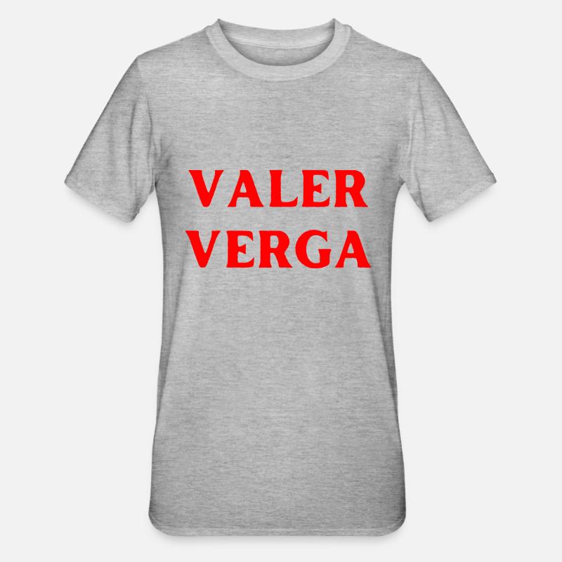 wertlos sein Spanisch Sprache - Unisex Polycotton T-Shirt - Grau meliert