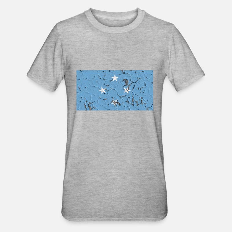 Micronesia Micronesia - Unisex Polycotton T-Shirt - heather grey