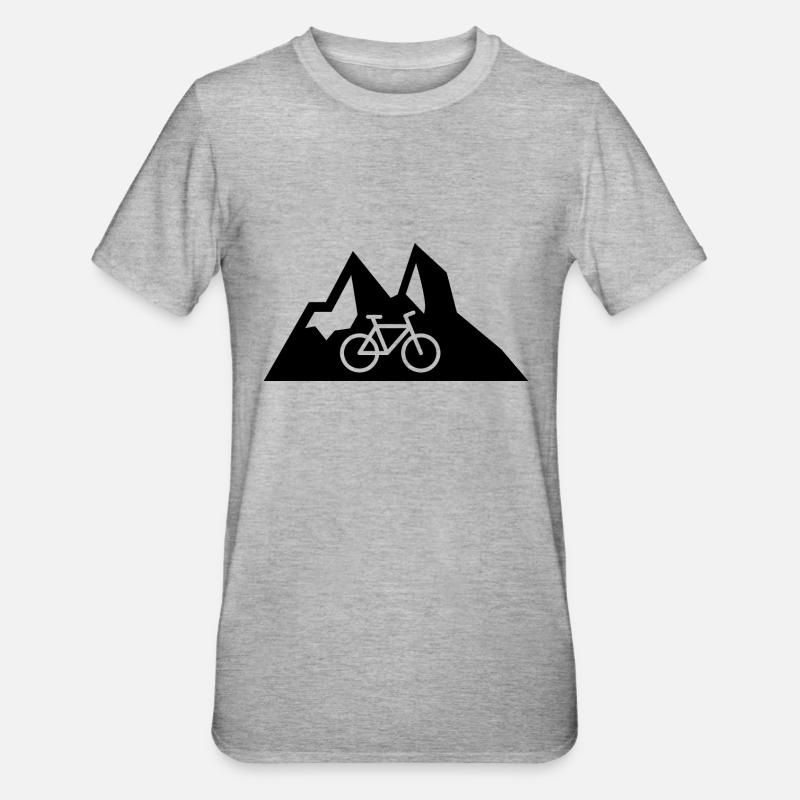 VTT Cyclisme - T-shirt polycoton Unisexe - gris chiné
