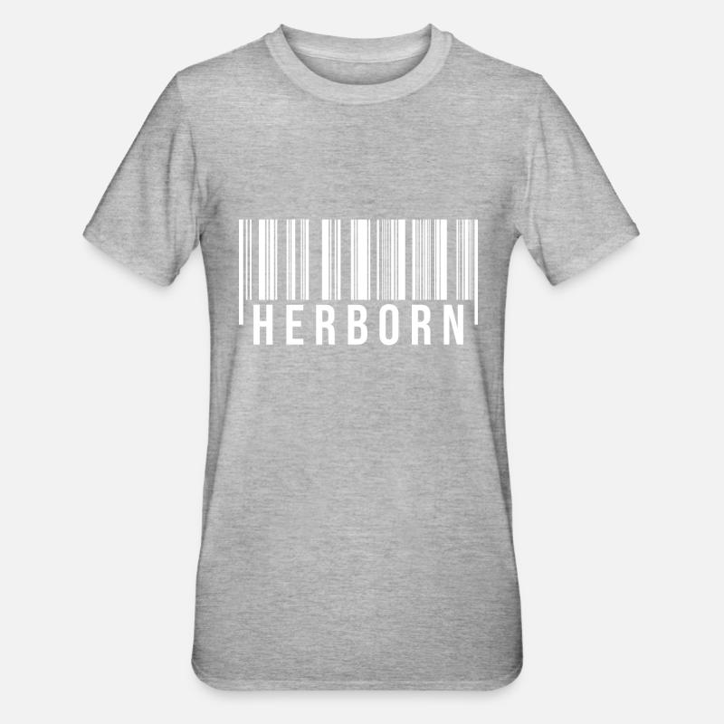 Herborn Westerwald - Unisex Polycotton T-Shirt - Grau meliert