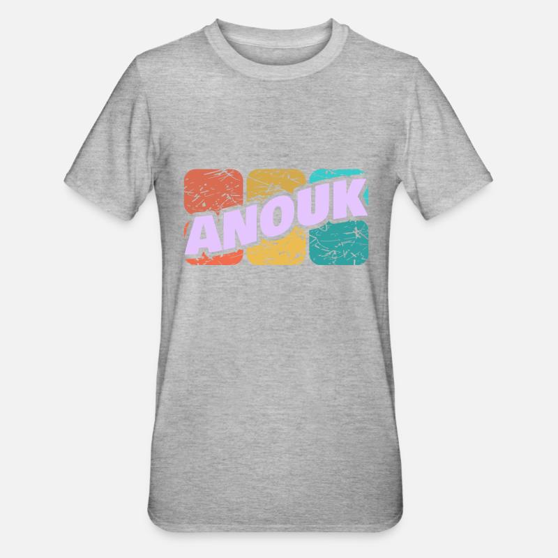Anouk Anouk - Unisex Polycotton T-Shirt - Grau meliert