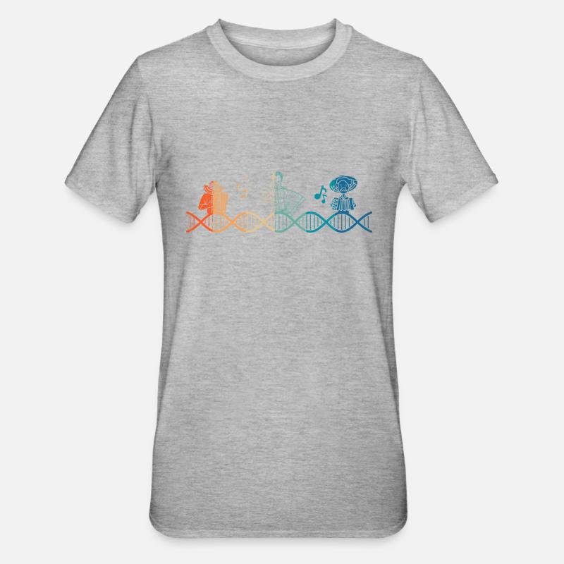 Accodeon è nel mio DNA - Maglietta unisex, mix cotone e poliestere - grigio melange
