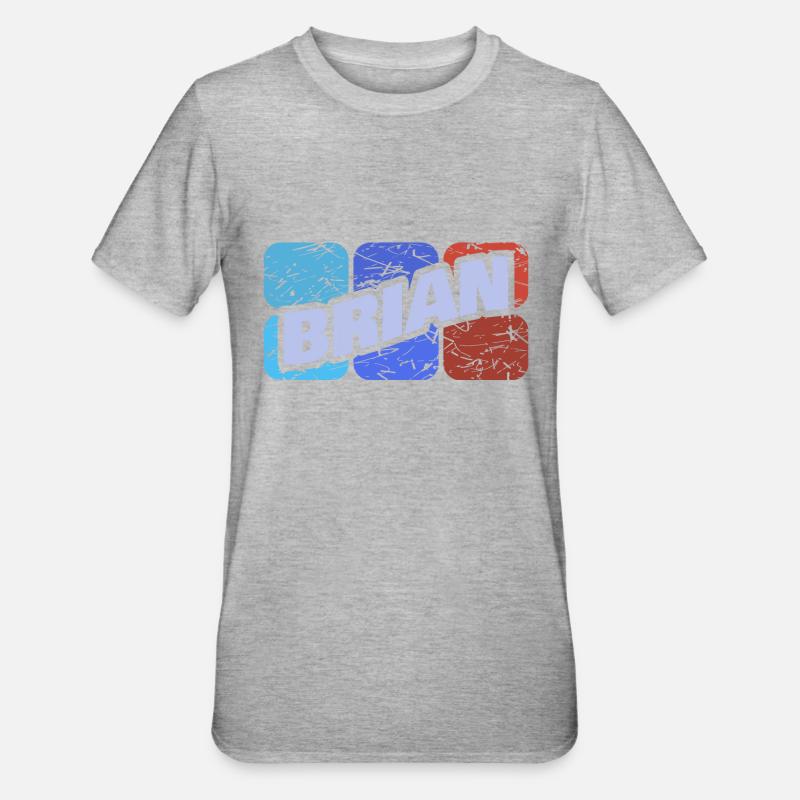 Brian als Brian - Unisex Polycotton T-Shirt - Grau meliert