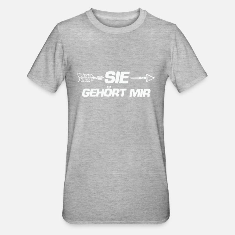 C’est à moi - T-shirt polycoton Unisexe - gris chiné