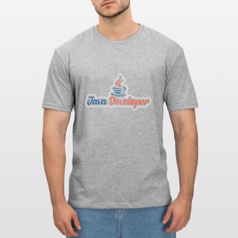 Java Developer with Coffee Unisex Polycotton T-Shirt