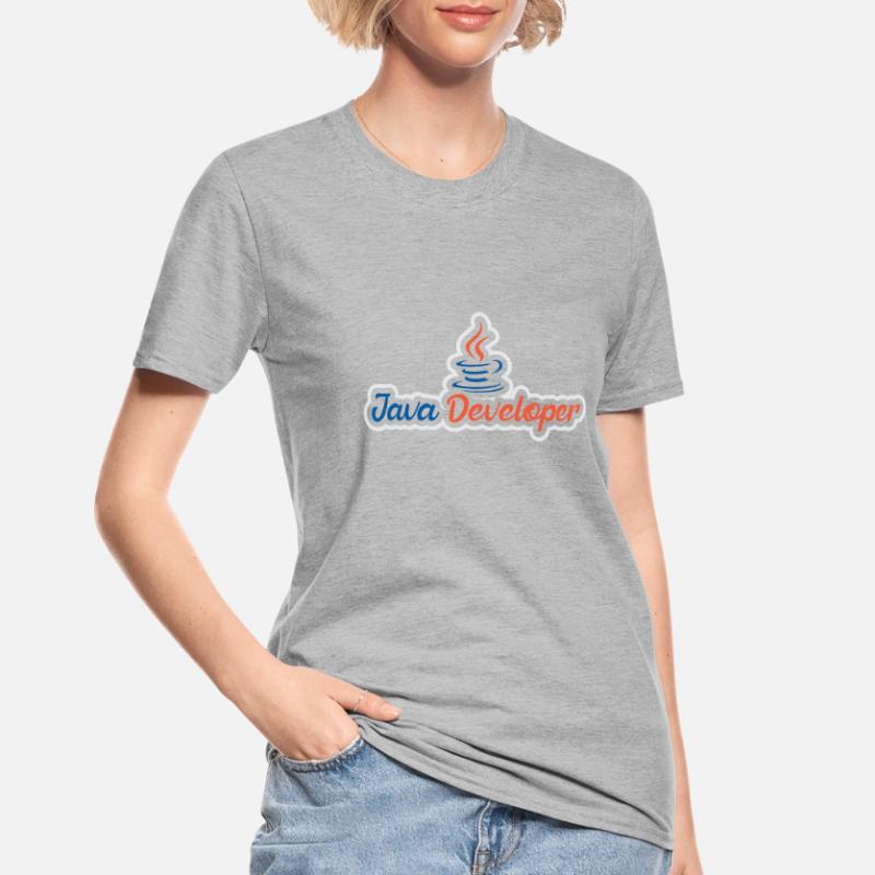 Java Developer with Coffee Unisex Polycotton T-Shirt