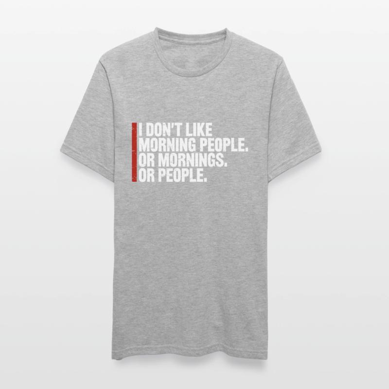 Lustig, ich mag den Morgen oder den Morgen oder die Menschen nicht Unisex Polycotton T-Shirt