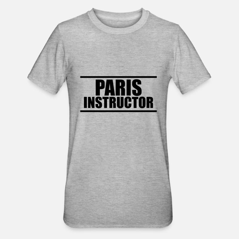 Paris Instructor - T-shirt polycoton Unisexe - gris chiné