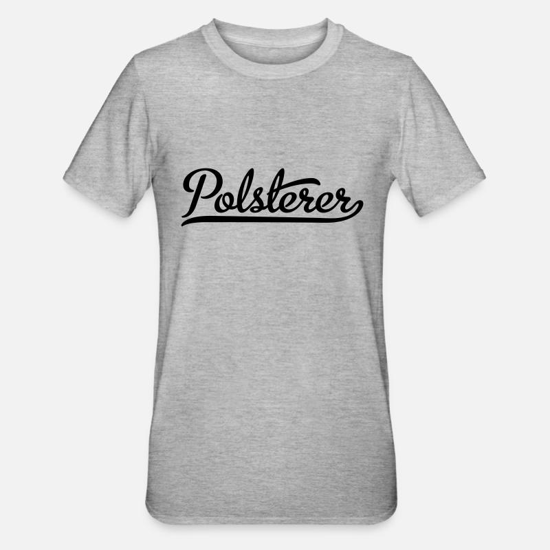Posterer - Unisex Polycotton T-Shirt - Grau meliert