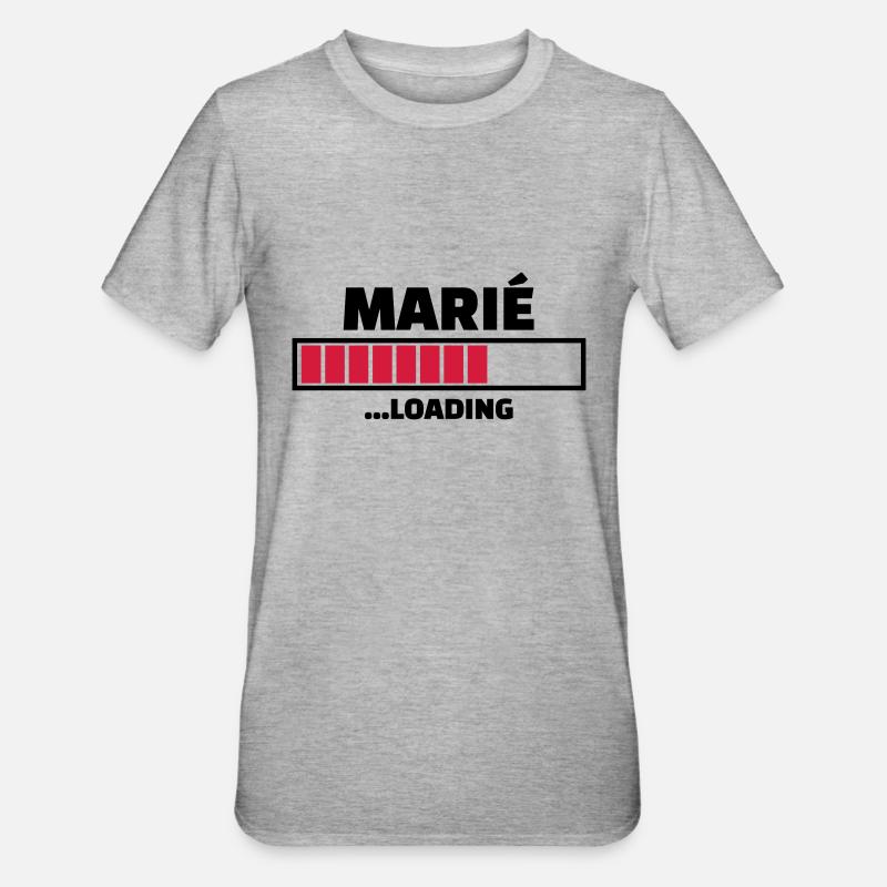 marié ...loading - T-shirt polycoton Unisexe - gris chiné