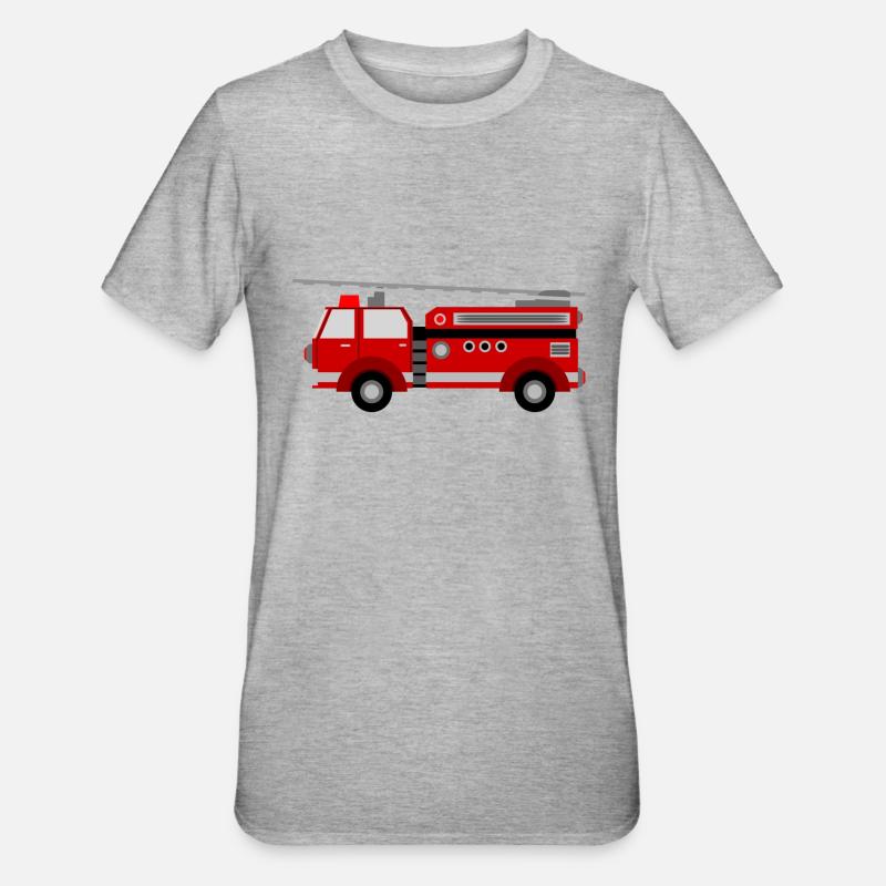 Fire Engine - T-shirt polycoton Unisexe - gris chiné