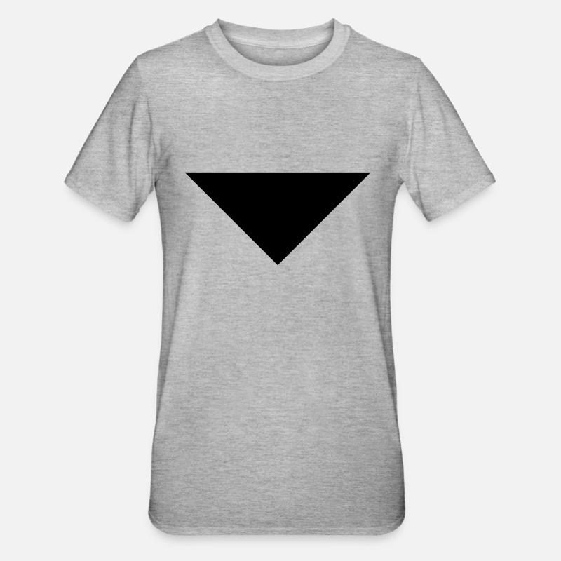 flèche sans bas - T-shirt polycoton Unisexe - gris chiné