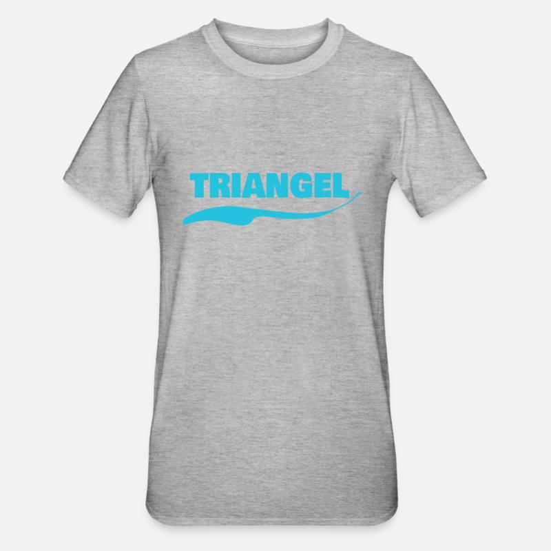 Triangle - T-shirt polycoton Unisexe - gris chiné