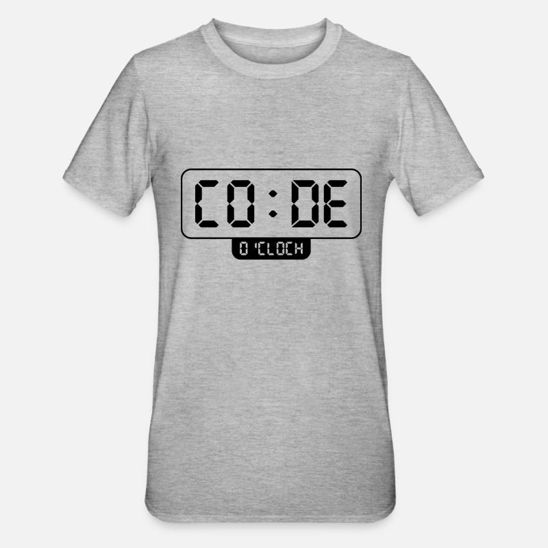 Programmation - T-shirt polycoton Unisexe - gris chiné