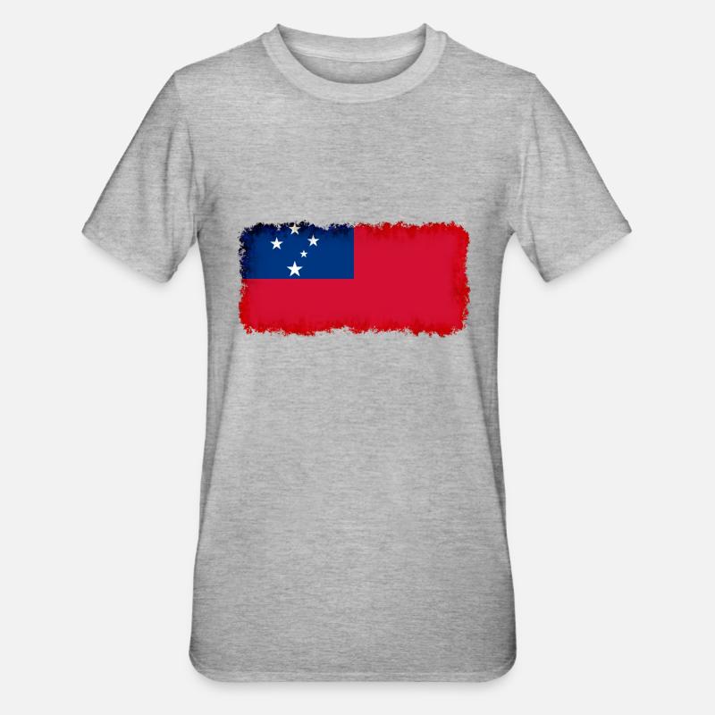 Samoa - T-shirt polycoton Unisexe - gris chiné