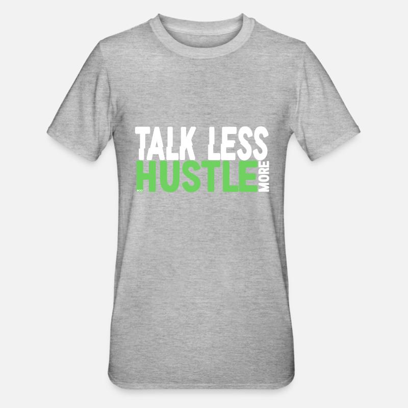 Hustle - T-shirt polycoton Unisexe - gris chiné