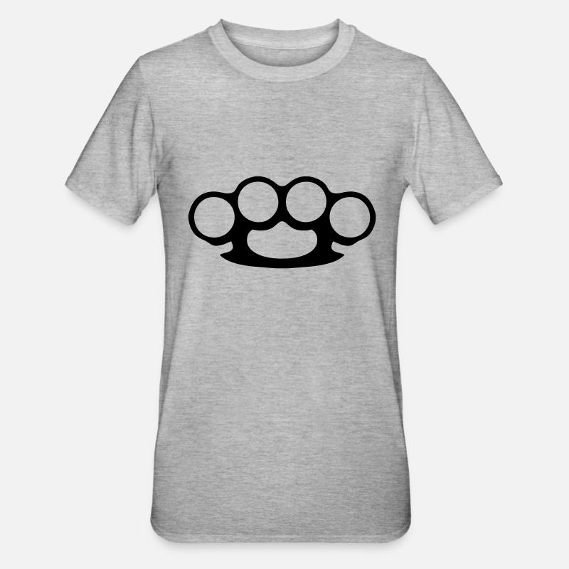knuckle-duster - T-shirt polycoton Unisexe - gris chiné